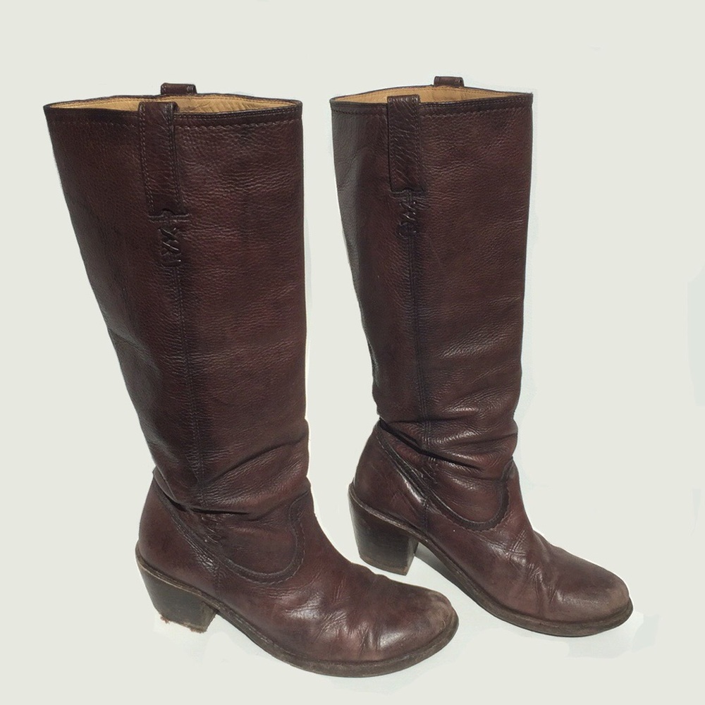 MOVING SALE👢Frye Brown Heeled Boots - MUST GO!